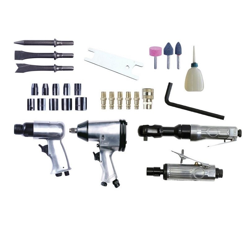 Trusa scule pneumatice 34 piese ABAC pentru compresor, 8973005156